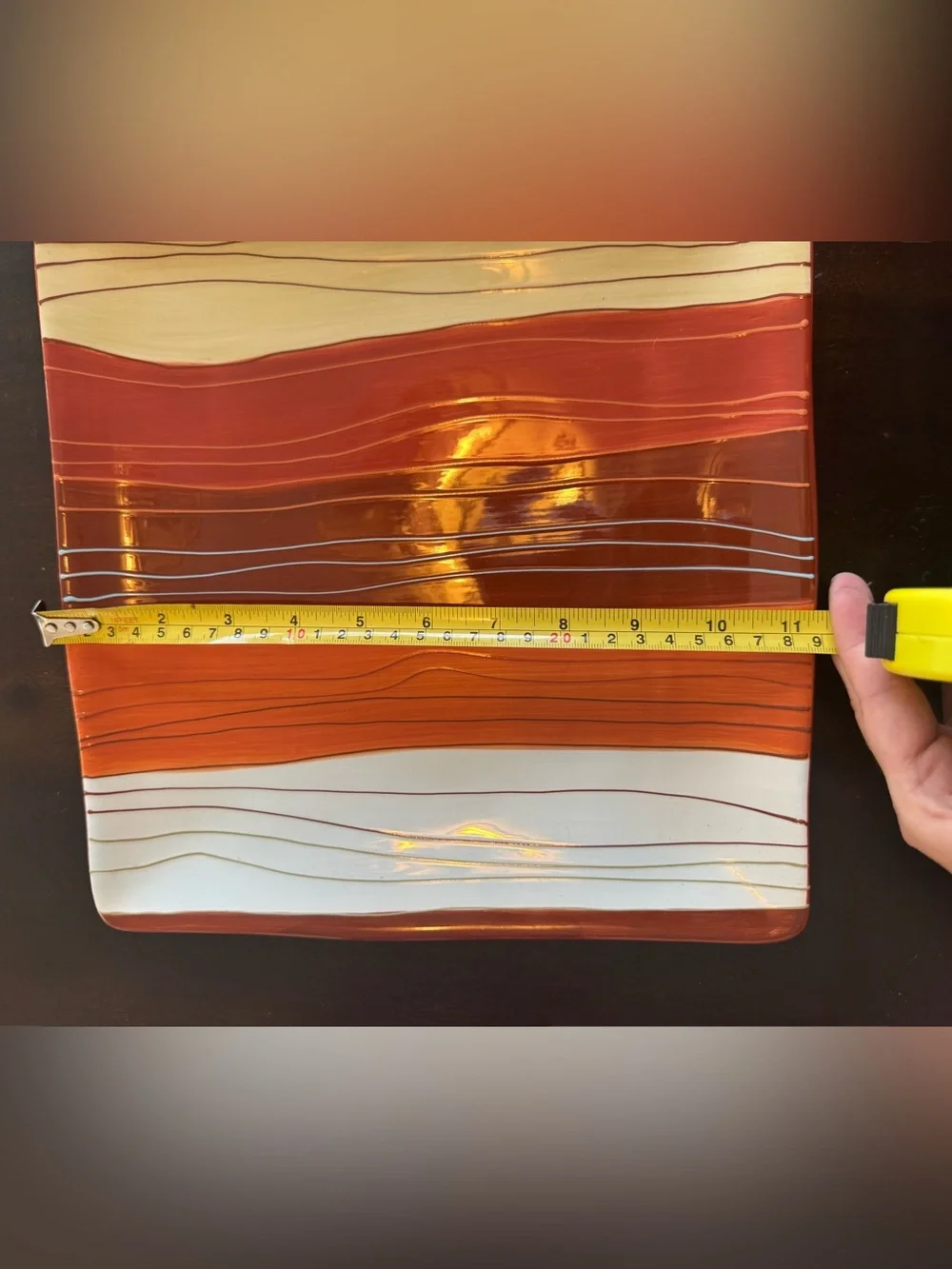 Pier 1 CANYON STRIPE PLATE